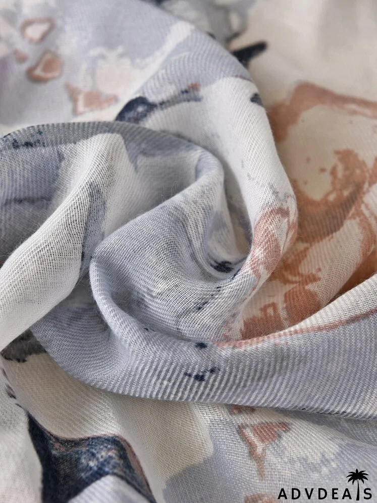 Floral Pattern Scarf