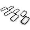 7pcs/set Gloss Black Grille Grill Rings for Grand Cherokee 2014-2016