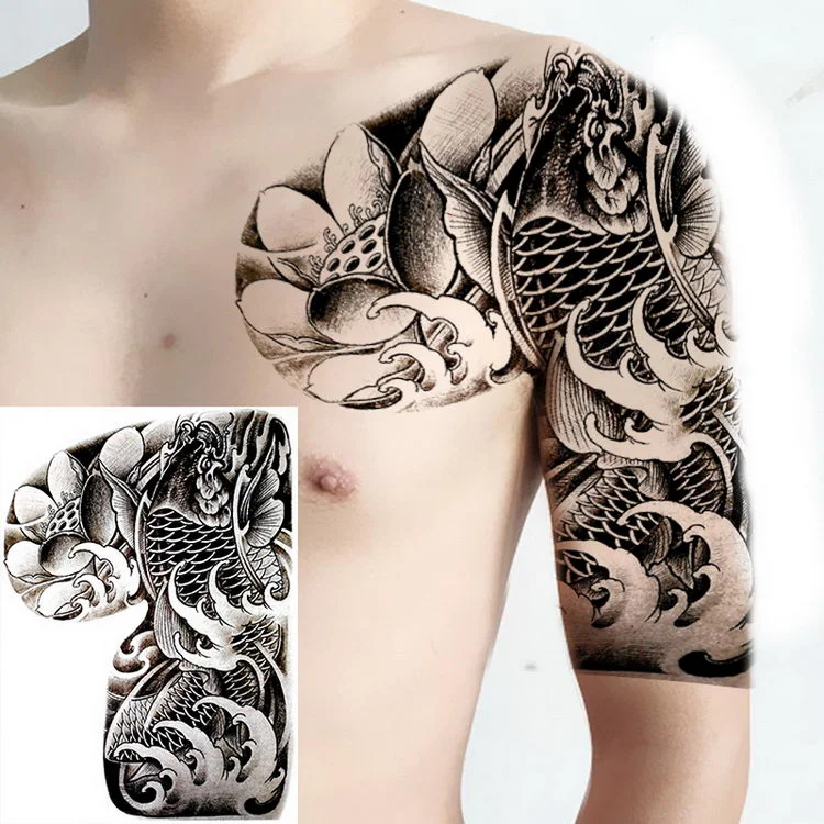 tatoos temporales for men shoulder tattoos dragon black large tattoo and body art sticker boys tattoo tribal designs mens decals