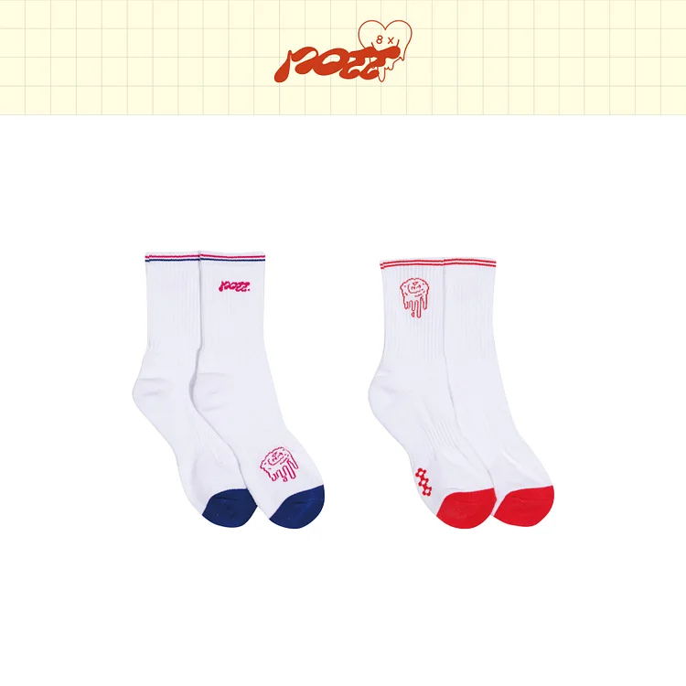 ATEEZ Collaboration POTT. Logo Graphic Sock Set officialateezshop