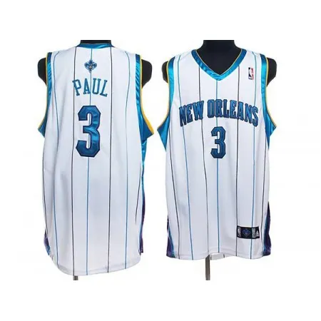 Hornets #3 Chris Paul Stitched White NBA Jersey