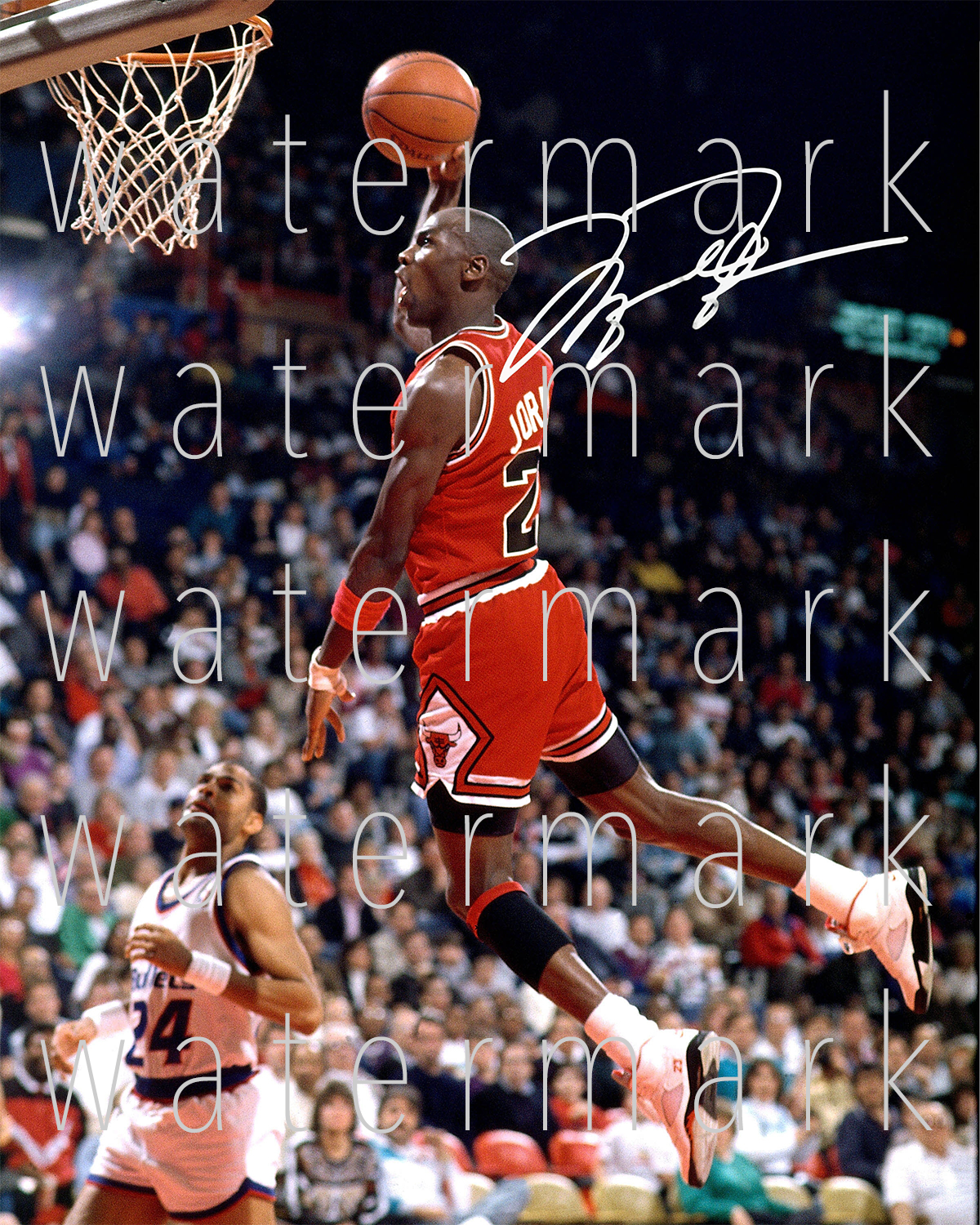 Michael Jordan signed Chicago Bulls Photo Poster painting 8X10 poster picture autograph RP 2