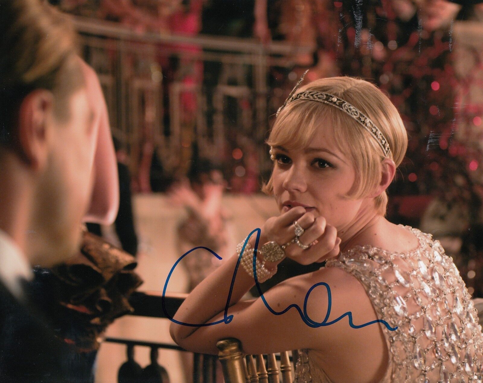 CAREY MULLIGAN signed *THE GREAT GATSBY* 8X10 Photo Poster painting *PROOF* W/COA DAISY #4