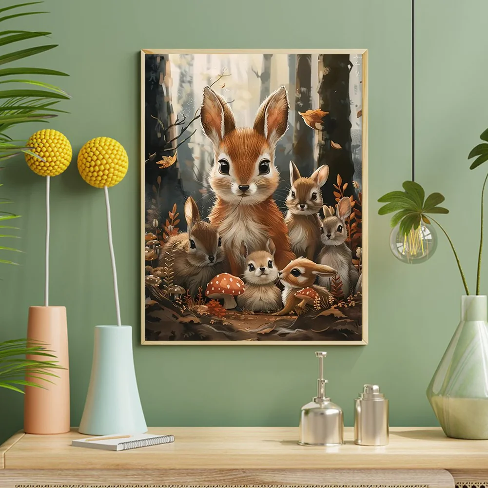 Diamond Painting - Full Round Drill - Rabbit(Canvas|40*50cm)