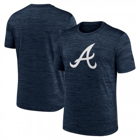 Men's Atlanta Braves Navy  Team Logo Velocity Performance T-Shirt