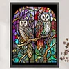 >SALE<Full Embroidery Eco-cotton Thread 11CT Printed Owl Cross Stitch Kit Artwork