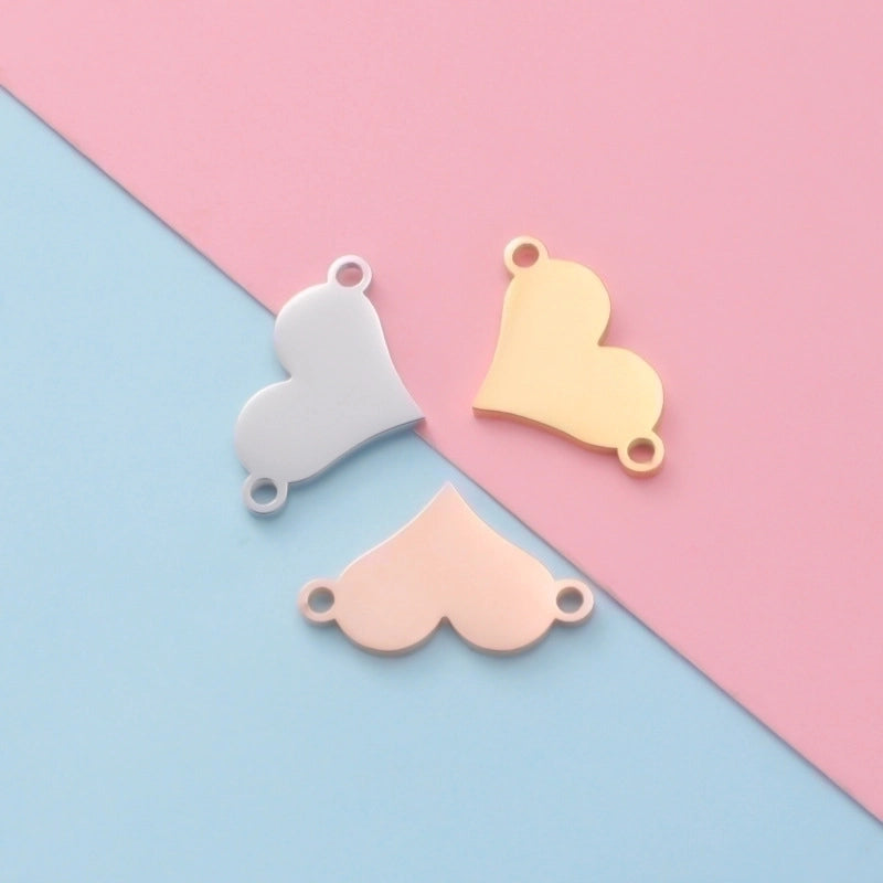 1 Piece Stainless Steel None 18K Gold Plated Heart Shape Pendant