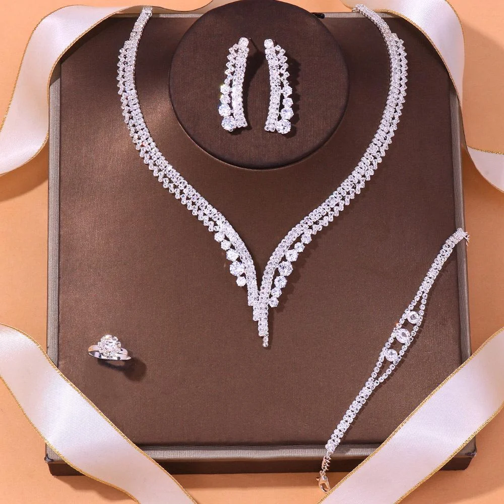 Round Crystal Necklace Sets