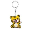 Tiger Beaded Counted Cross Stitch Ornament Kit Cross Stitch Bead Keychain (B)