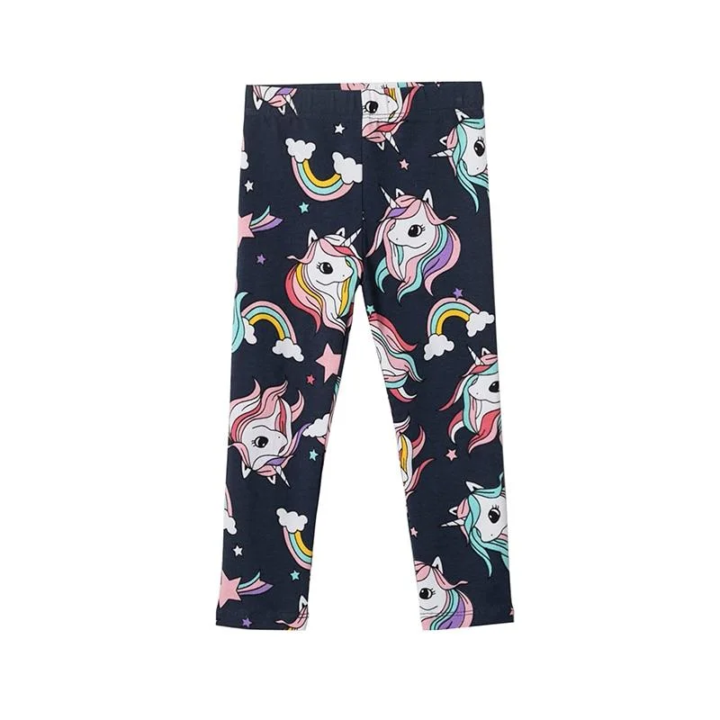 Baby Girls&Boys Leggings Kids Unicorn Pencil Pants Cotton Cartoon Trousers Children Skinny Soft Elastic Pants Casual Clothing