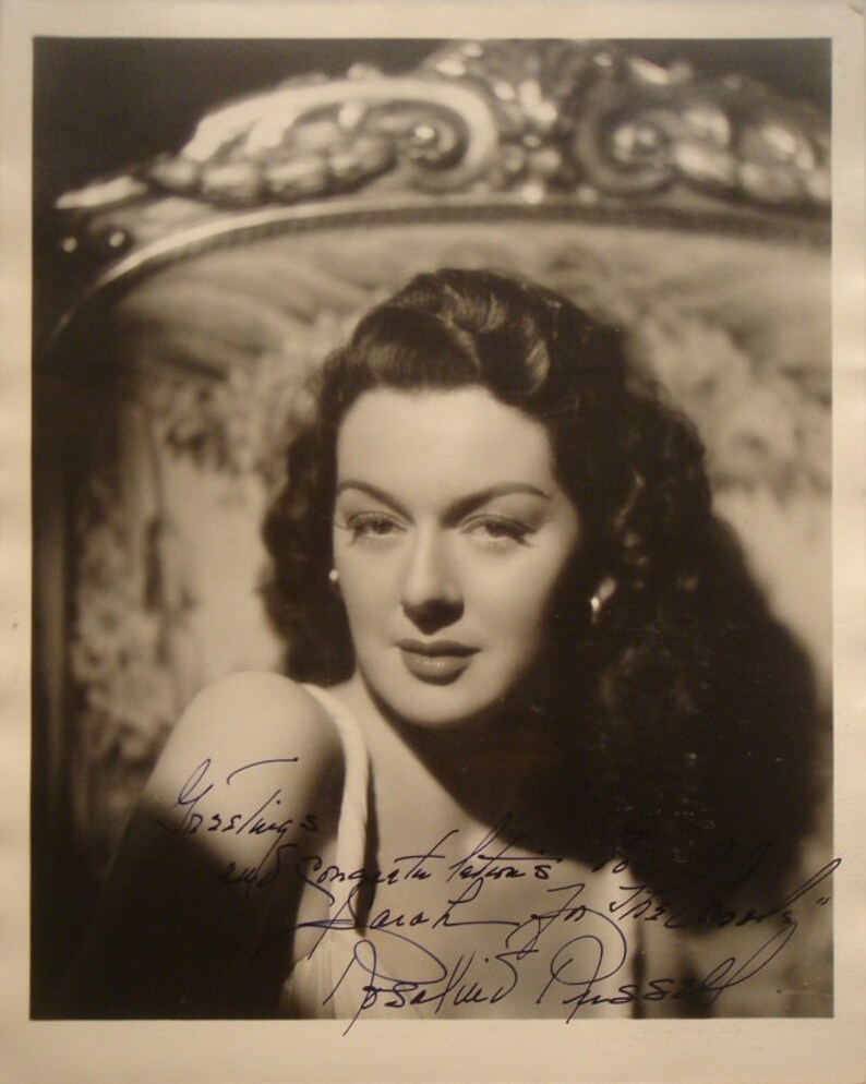 ROSALIND RUSSELL SIGNED Photo Poster painting His Girl Friday Wonderful Town My Sister Eileen wcoa