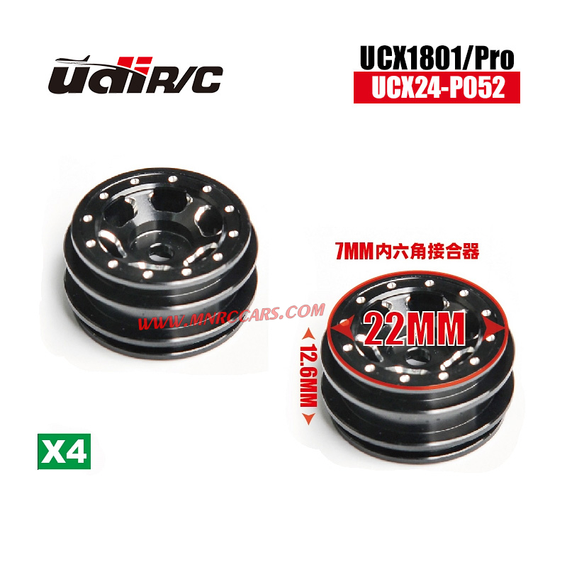 UDIRC UCX1801/Pro Upgrade Parts Metal Wheel Hub Set UCX24-P052