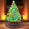 Wooden Desktop Diamond Art Kits Xmas Tree Diamond Painting Desktop Ornaments Kit