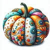 Flower Pumpkin-11CT Stamped Cross Stitch 45*45cm/17.72*17.72in
