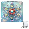 DIY Snowflake Diamond Painted Mirror