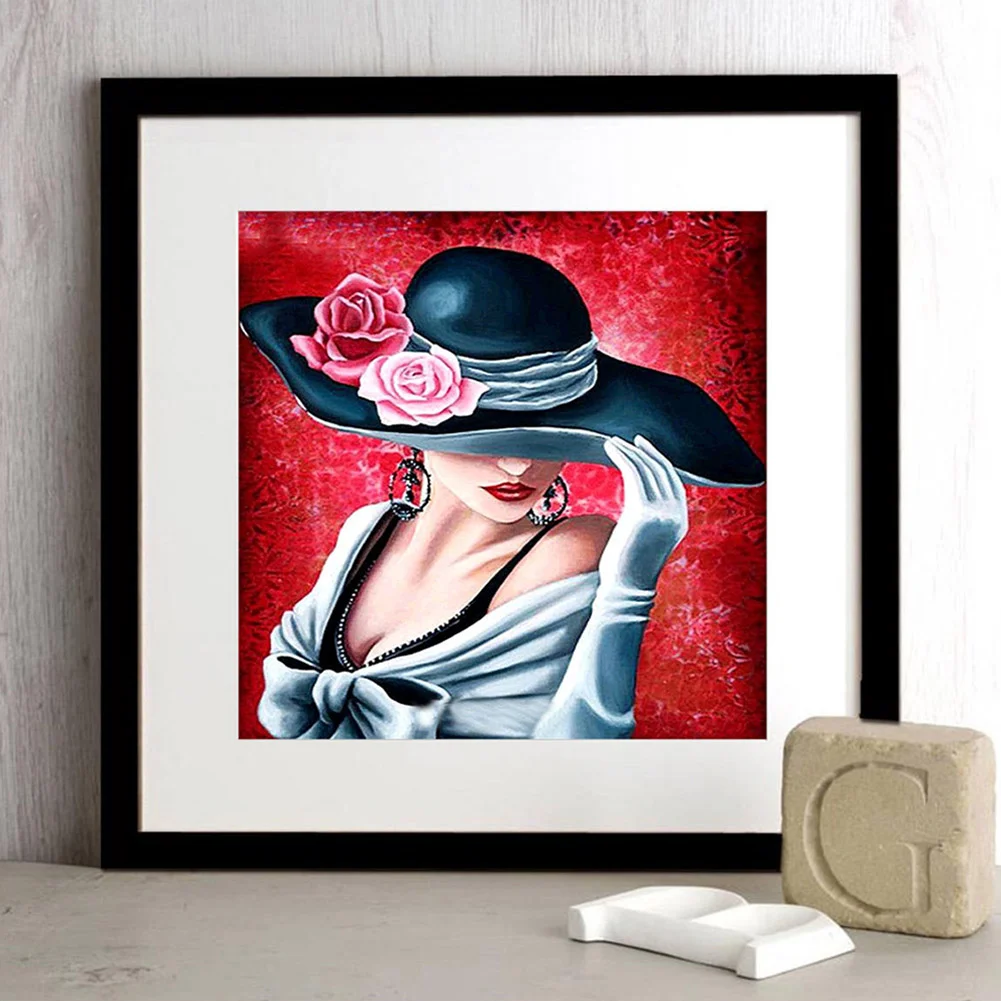 Diamond Painting - Full Round Drill - Lady(30*30cm)