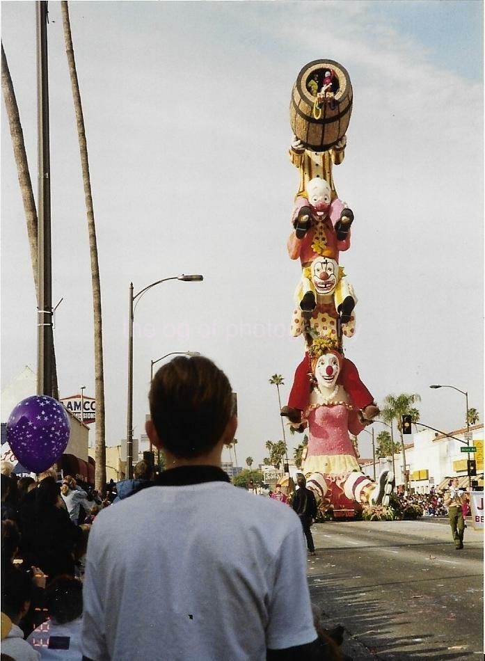 FOUND Photo Poster painting Color ROSE PARADE FLOAT Original PASADENA CALIFORNIA Vintage 21 47 X