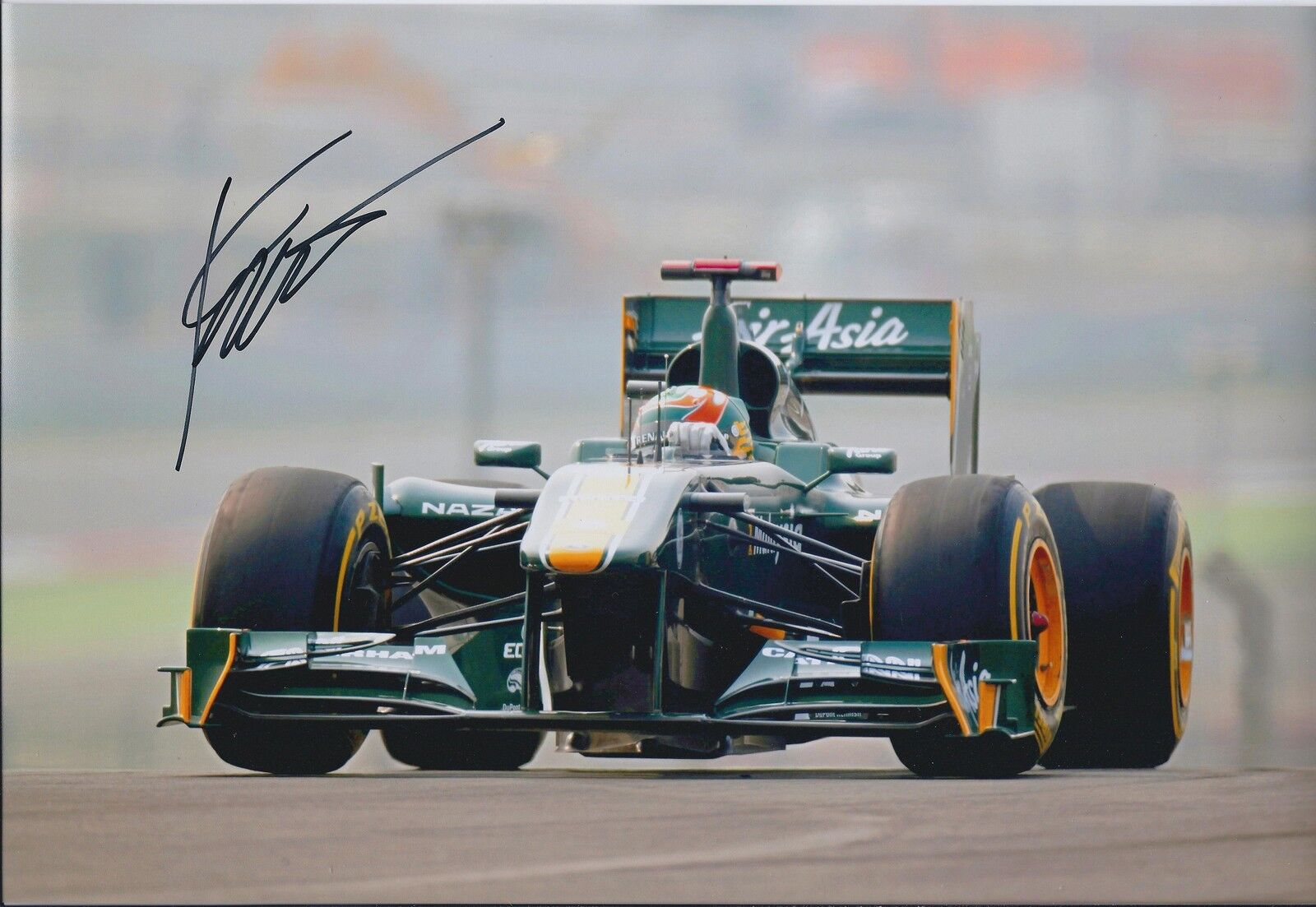 Karun Chandhok SIGNED Team Lotus F1 Driver Autograph 12x8 Photo Poster painting AFTAL COA