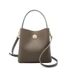 Elegant Plain Color Leather Women's Shoulder Bag