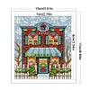 Christmas Cabin - 14CT Stamped Cross Stitch - 15*17cm