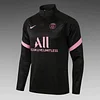 2021/2022 Psg Paris Saint-Germain Half-Pull Training Suit Black Set love fball