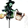 Halloween Witch Cauldron Garden Light for Lawn Porch Patio Walkway Entryway