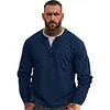 Men's Casual Waffle Country Western Patchwork Neck Long Sleeves Henley T Shirt With Chest Pocket by Inlyline