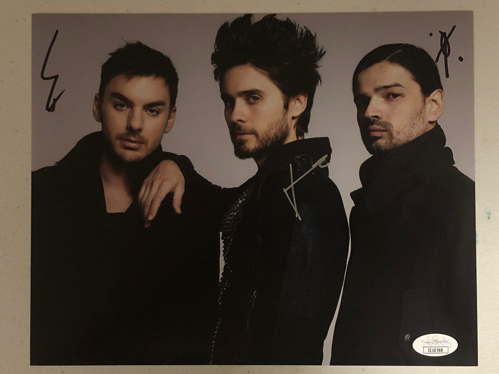 THIRTY 30 SECONDS TO MARS AUTOGRAPHED SIGNED 8X10 Photo Poster painting JSA COA # ii10768