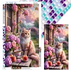 Flowers Cat - Diamond Painting - Full Round Drill (Canvas|40*70cm)
