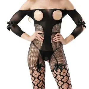 pornhint Pornhint Women Fetish Costumes Body stocking Fishnet Babydoll Underwear Lingerie Bodysuit