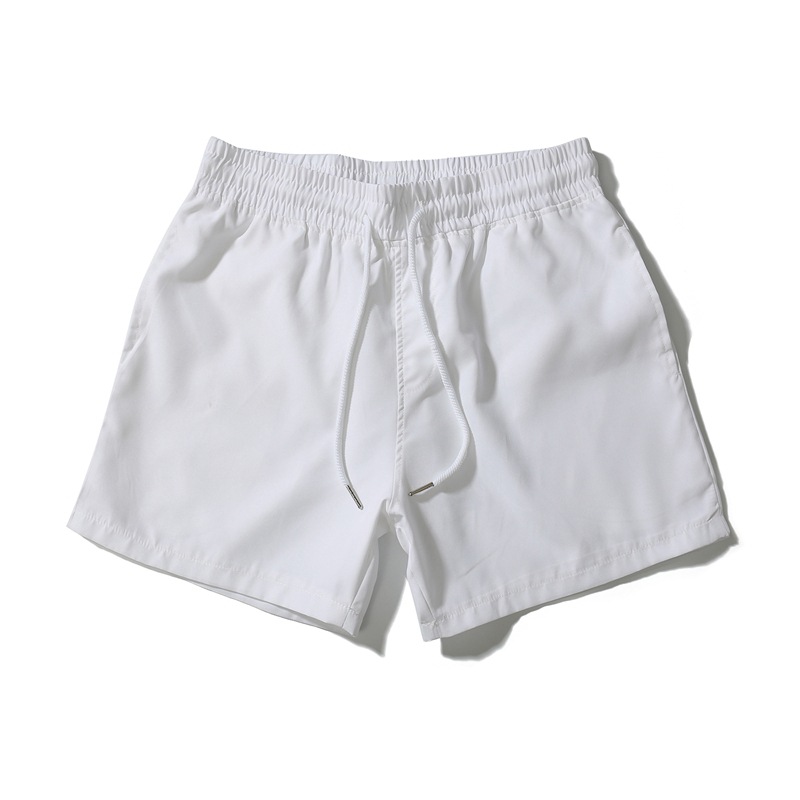 Men's Casual Solid Color Lace-up Shorts