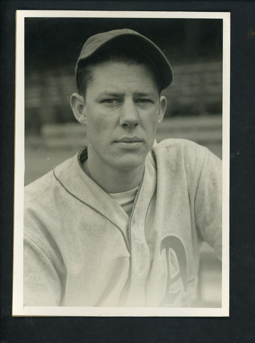 Buck Ross circa 1930's Press Original Photo Poster painting Philadelphia A's Athletics head shot