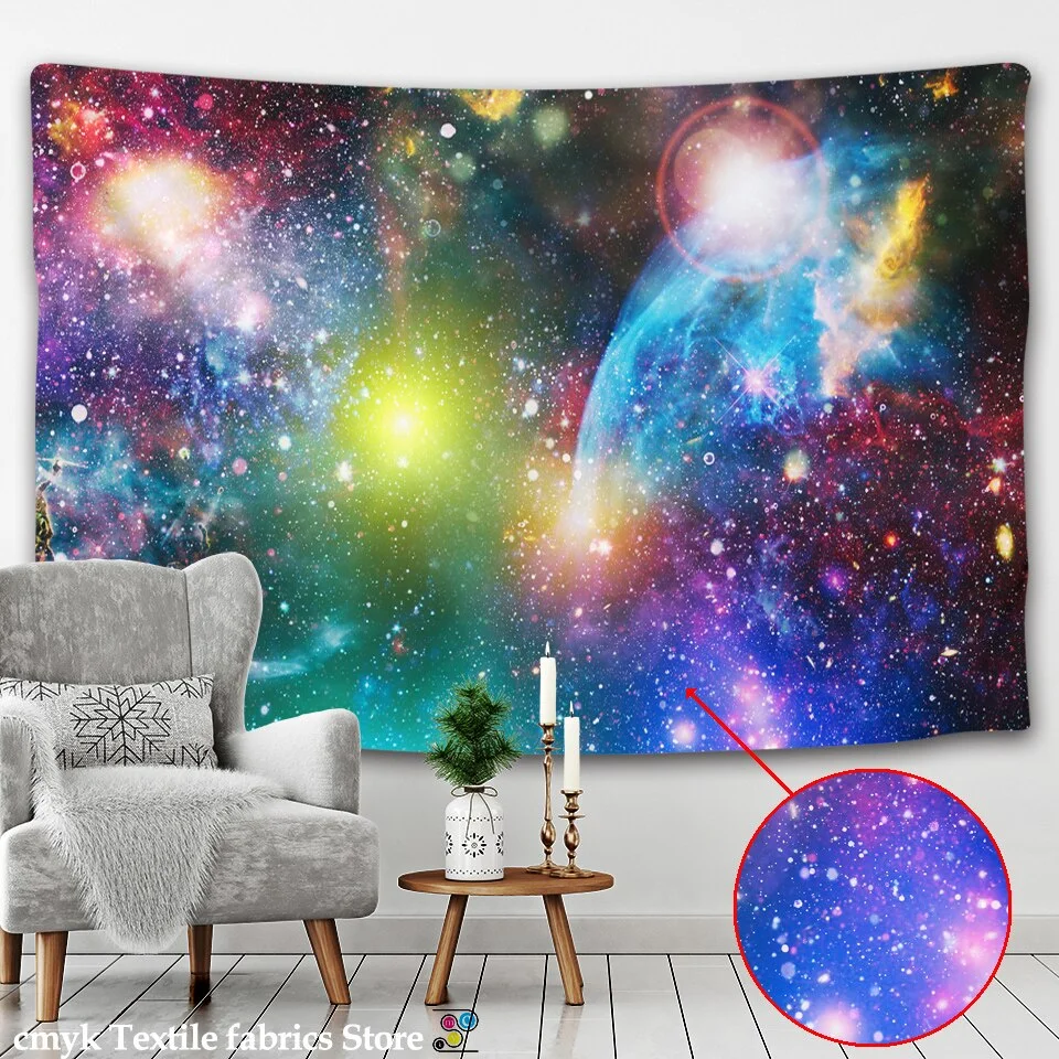 Tapestry psychedelic pattern yoga throw beach throw carpet Hippie Home Decor Wall Tapestry Blanket Galaxy Hanging Wall Tapestry