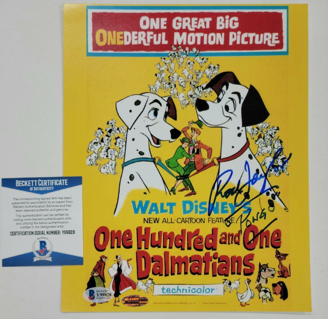 ROD TAYLOR Signed 8x10 Photo Poster painting #5 Voice of PONGO 101 Dalmations BECKETT BAS COA