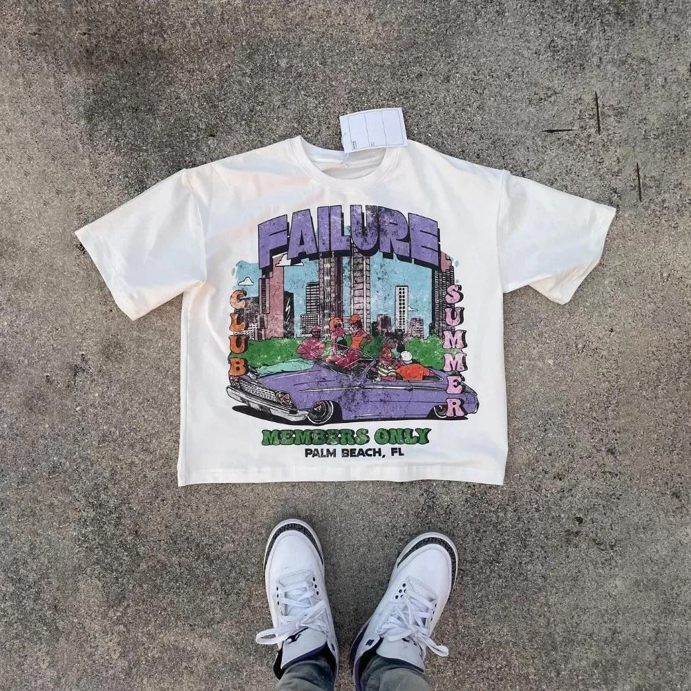 Sopula Vintage Failure Graphic Cotton Cropped T-Shirt - SOPULA