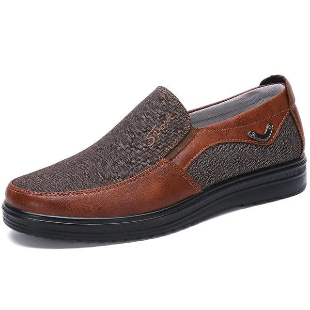 Men's Comfortable Casual Shoes Canvas Flat Loafers Shoes