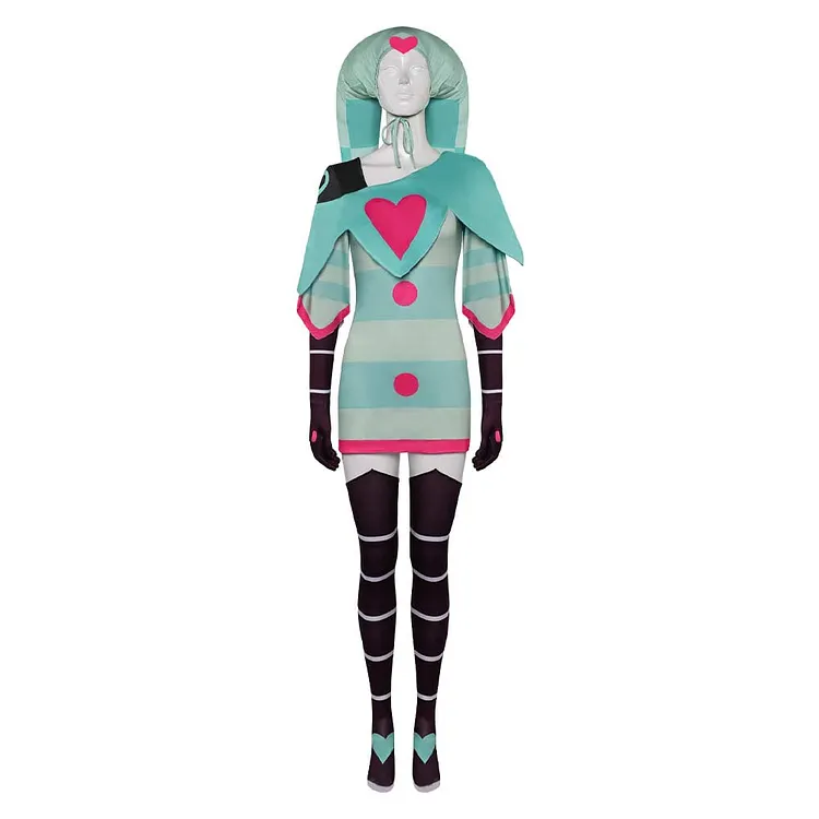 Hazbin Hotel (2024) Fizzarolli Sleepwear Blue Dress Outfits Helluva Boss Cosplay Costume Halloween Carnival Suit