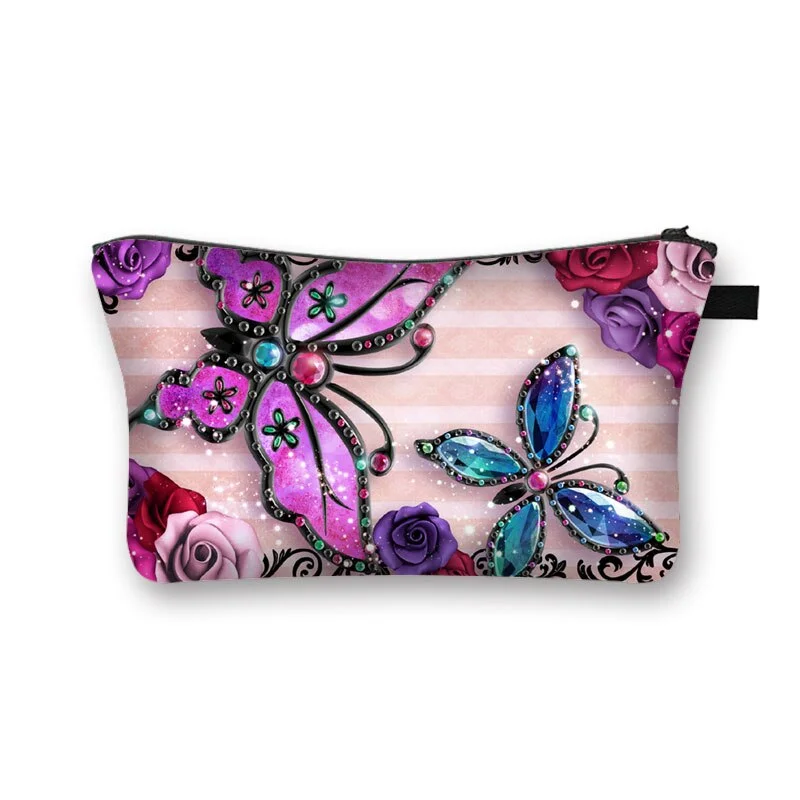 Polyester Cosmetic Bag - Butterfly