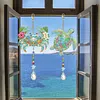 Crab & Turtle 5D Diamond Painting Suncatcher with Crystal Pendant, Double-Sided Hanging Wind Chime Kit for Adults | Beach Coastal Ocean Decor