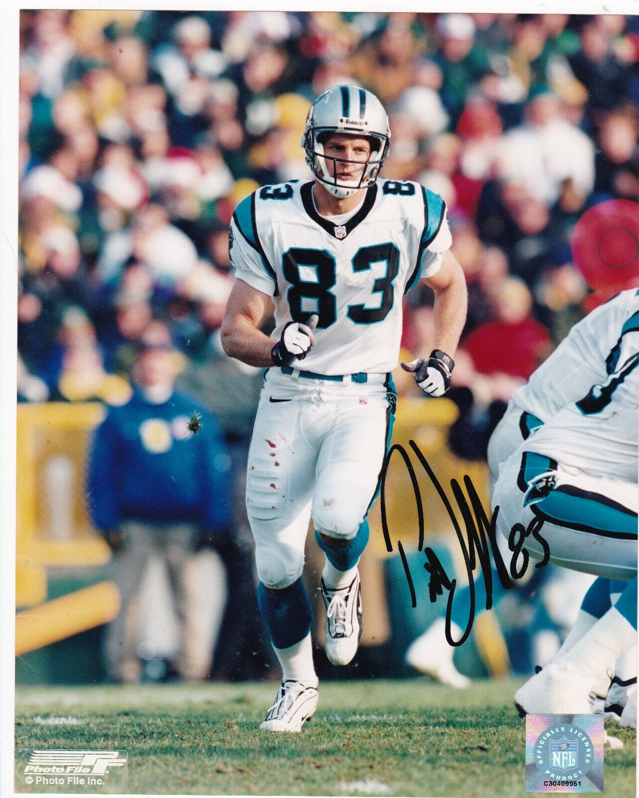 RICKY PROEHL CAROLINA PANTHERS ACTION SIGNED 8x10 Photo Poster painting