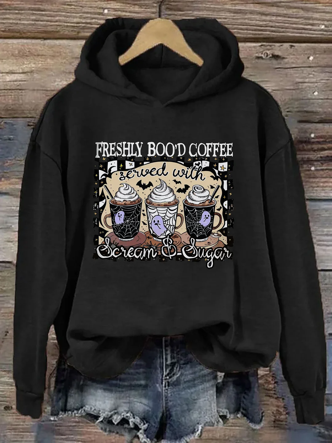 Freshly Boo&rsquo;d Coffee Halloween Hoodie