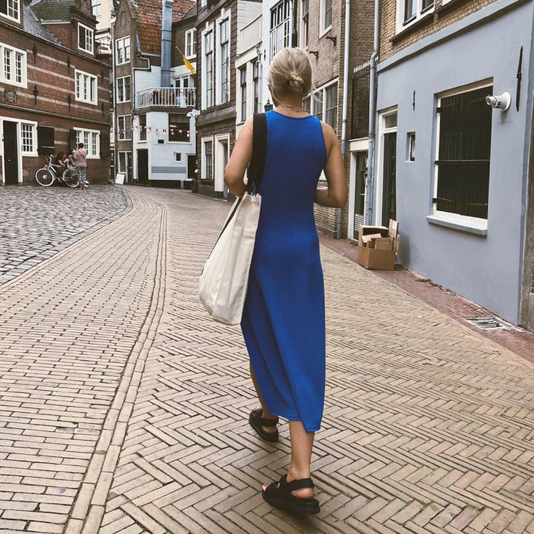 Ootddress Summer New Sleelvess Slim Bodycon Dress Women Casual High Split Out Solid Holiday Beach Sundress White Tank Dresses 2025