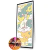 Dessin Anim&eacute; Chat Sans Poils-Rond Drill Diamond Painting-30 * 90CM (Grande Taille)