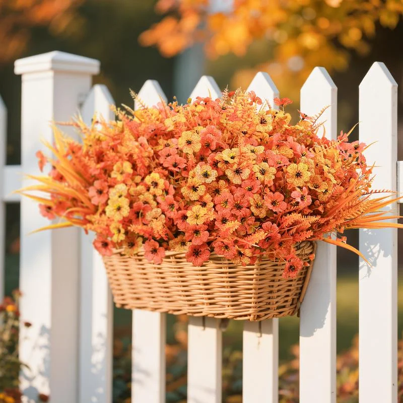 24 Bundles Artificial Flowers for Spring, Summer & Fall, UV Resistant Eucalyptus, Violet & Lavender Silk Plants for Outdoor/Indoor Home & Patio Decor