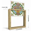 Diamond Painting Special Shaped Drill Mandala Cross With Frame(8.46x8.46inch)