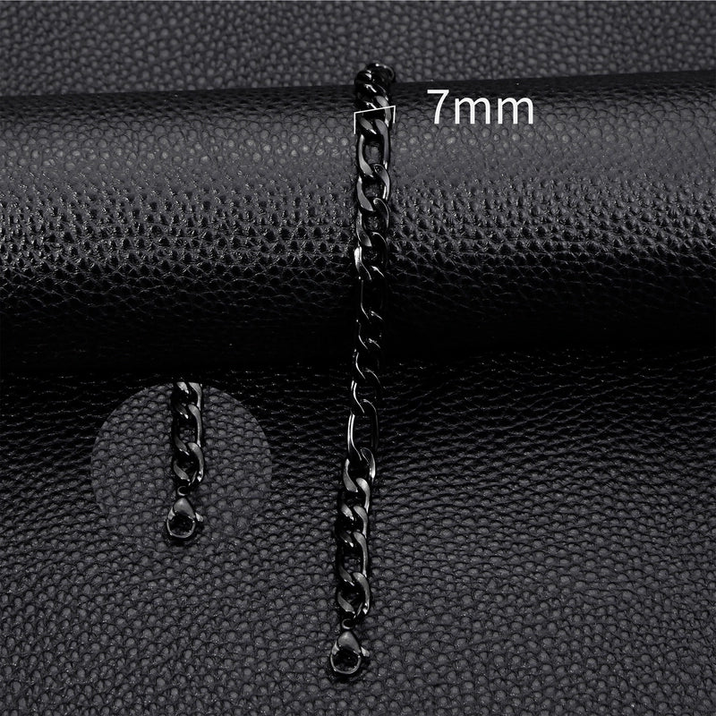 Hot Sale 3/5/7/9/11mm Classic NK3:1 Stainless Steel 18K Cuban Bracelet Unisex