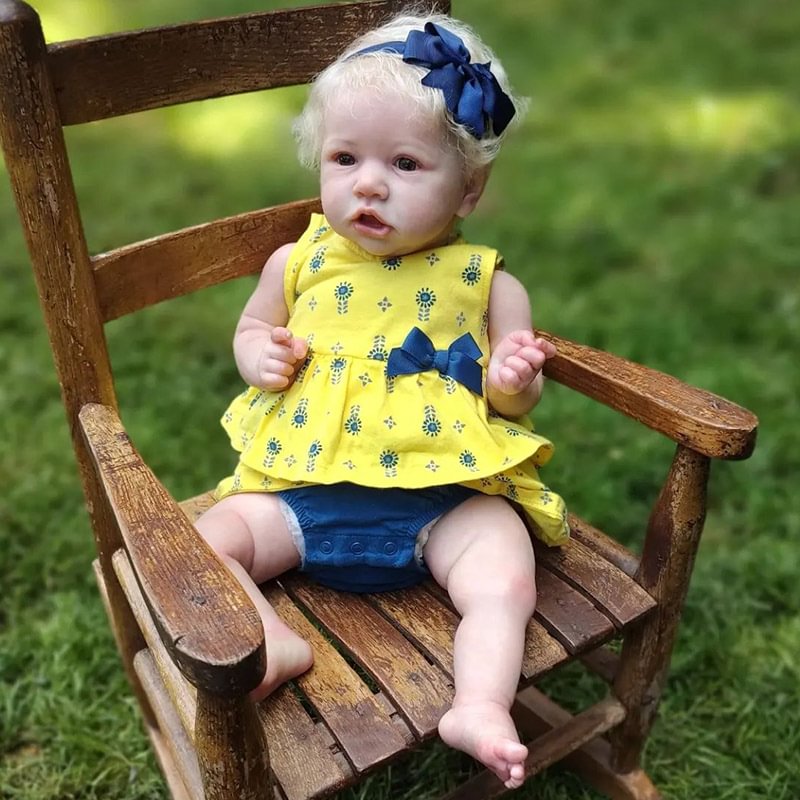 12'' Realistic Open Mouth Silicone Reborn Baby Dolls Girl Named Aspyn