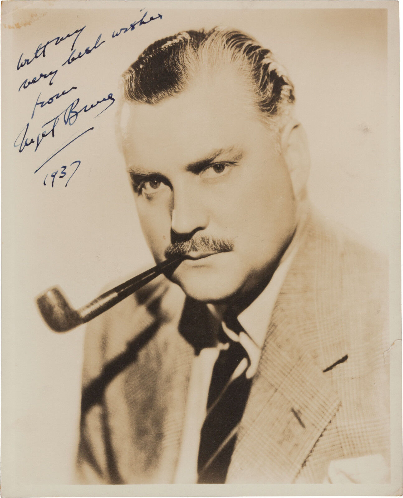 NIGEL BRUCE Signed Photo Poster paintinggraph - Film & TV Star Actor DR WATSON - preprint