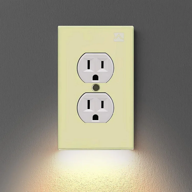 Outlet Wall Plate With LED Night Lights - tree - Codlins