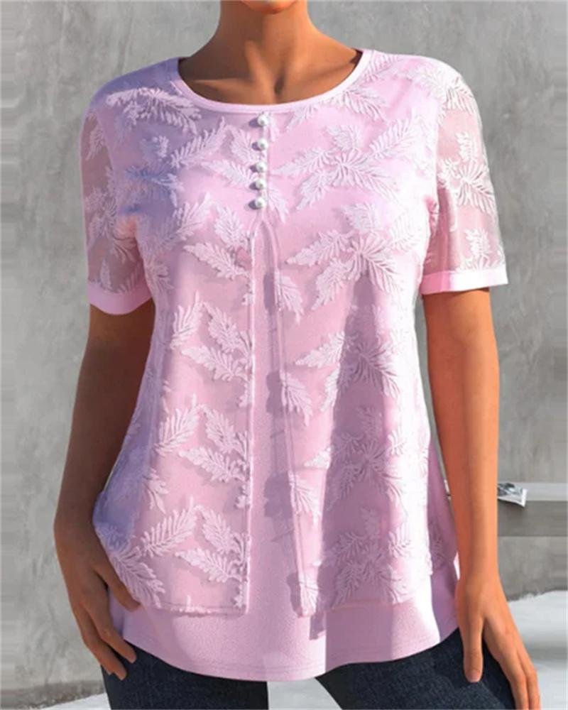 Casual Printed Short Sleeve T-Shirt